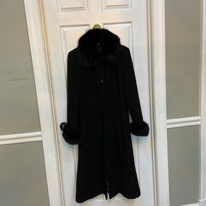 Marvin Richards Fur and Wool/Nylon Coat